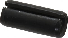 Made in USA - 5/16" Diam x 3/4" Long Slotted Spring Pin - Grade 1070-1090 Alloy Steel, Black Oxide Finish - A1 Tooling