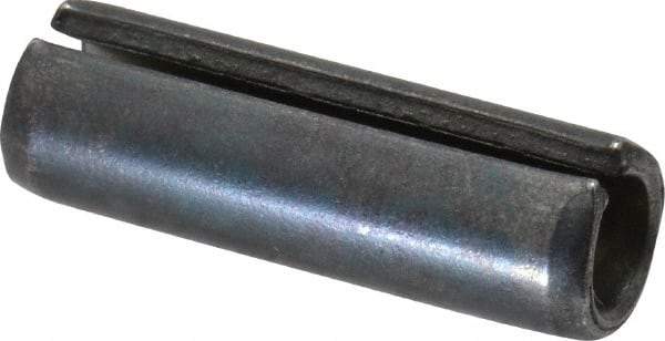 Made in USA - 5/16" Diam x 1" Long Slotted Spring Pin - Grade 1070-1090 Alloy Steel, Black Oxide Finish - A1 Tooling