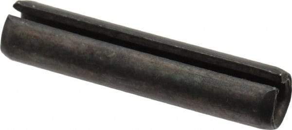 Made in USA - 5/16" Diam x 1-1/2" Long Slotted Spring Pin - Grade 1070-1090 Alloy Steel, Black Oxide Finish - A1 Tooling