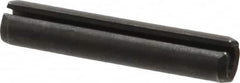 Made in USA - 3/8" Diam x 2" Long Slotted Spring Pin - Grade 1070-1090 Alloy Steel, Black Oxide Finish - A1 Tooling