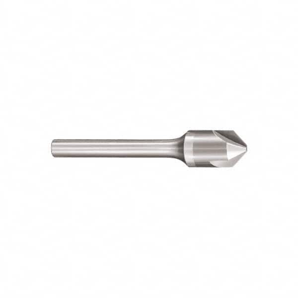 SGS - 5/8" Head Diam, 3/8" Shank Diam, 3 Flute 82° Solid Carbide Countersink - A1 Tooling