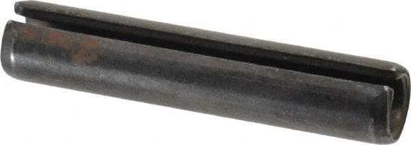 Made in USA - 1/2" Diam x 2-1/2" Long Slotted Spring Pin - Grade 1070-1090 Alloy Steel, Black Oxide Finish - A1 Tooling