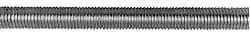 Made in USA - 1-8 UNC (Coarse), 3' Long, Stainless Steel Threaded Rod - Right Hand Thread - A1 Tooling