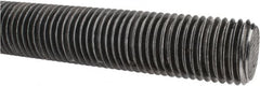 Made in USA - 1-1/4-7 UNC (Coarse), 3' Long, Low Carbon Steel Threaded Rod - Oil Finish Finish, Right Hand Thread - A1 Tooling