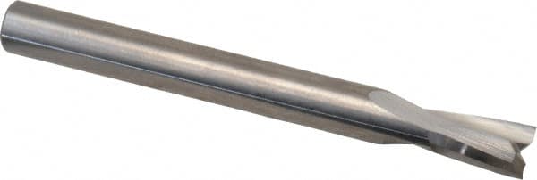 Onsrud - 1/4" Cutting Diam x 3/8" Length of Cut, 2 Flute, Upcut Spiral Router Bit - Uncoated, Right Hand Cut, Solid Carbide, 2-1/2" OAL x 1/4" Shank Diam, Double Edge, 11° Helix Angle - A1 Tooling