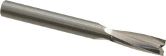 Onsrud - 1/4" Cutting Diam x 3/4" Length of Cut, 2 Flute, Upcut Spiral Router Bit - Uncoated, Right Hand Cut, Solid Carbide, 2-1/2" OAL x 1/4" Shank Diam, Double Edge, 11° Helix Angle - A1 Tooling