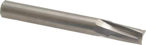 Onsrud - 3/8" Cutting Diam x 5/8" Length of Cut, 3 Flute, Upcut Spiral Router Bit - Uncoated, Right Hand Cut, Solid Carbide, 3" OAL x 3/8" Shank Diam, Three Edge, 10° Helix Angle - A1 Tooling