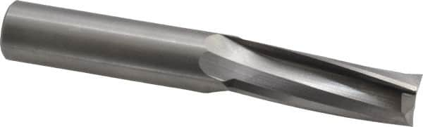 Onsrud - 3/4" Cutting Diam x 2-1/8" Length of Cut, 3 Flute, Upcut Spiral Router Bit - Uncoated, Right Hand Cut, Solid Carbide, 5" OAL x 3/4" Shank Diam, Three Edge, 10° Helix Angle - A1 Tooling