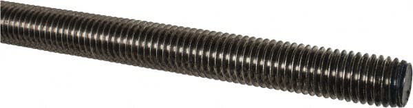 Made in USA - 3/4-10 UNC (Coarse), 3' Long, Stainless Steel Threaded Rod - Right Hand Thread - A1 Tooling