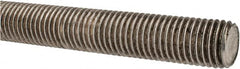 Made in USA - 7/8-9 UNC (Coarse), 3' Long, Stainless Steel Threaded Rod - Right Hand Thread - A1 Tooling