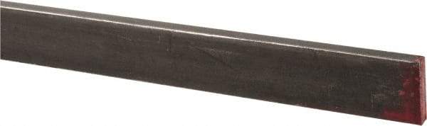 Made in USA - 36" Long x 1/8" High x 1/2" Wide, Mill Key Stock - W-1 (Water Hardening) Tool Steel - A1 Tooling