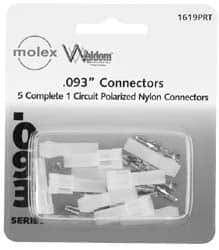 Molex - 1 Circuit, 1 AWG, 0.093 Inch Pin Diameter, Modular Receptacle Plug Connector Package - RoHS Compliant - A1 Tooling