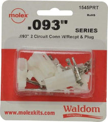 Molex - 2 Circuit, 2 AWG, 0.093 Inch Pin Diameter, Modular Receptacle Plug Connector Package - RoHS Compliant - A1 Tooling