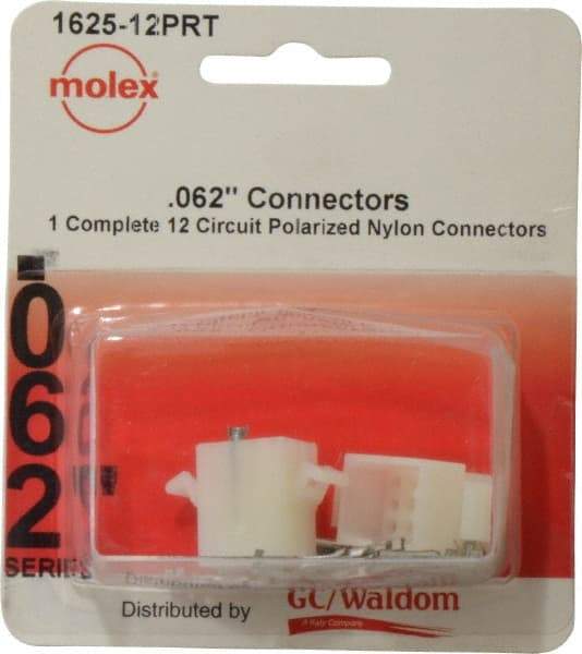 Molex - 12 Circuit, 12 AWG, 0.062 Inch Pin Diameter, Modular Receptacle Plug Connector Package - RoHS Compliant - A1 Tooling