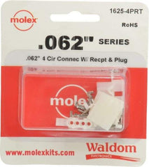 Molex - 4 Circuit, 4 AWG, 0.062 Inch Pin Diameter, Modular Receptacle Plug Connector Package - RoHS Compliant - A1 Tooling