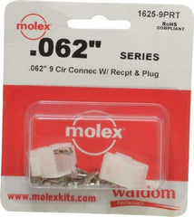 Molex - 9 Circuit, 9 AWG, 0.062 Inch Pin Diameter, Modular Receptacle Plug Connector Package - RoHS Compliant - A1 Tooling