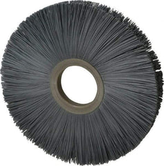 Osborn - 8" OD, 2" Arbor Hole, Crimped Nylon Wheel Brush - 1/2" Face Width, 2-5/8" Trim Length, 5,500 RPM - A1 Tooling