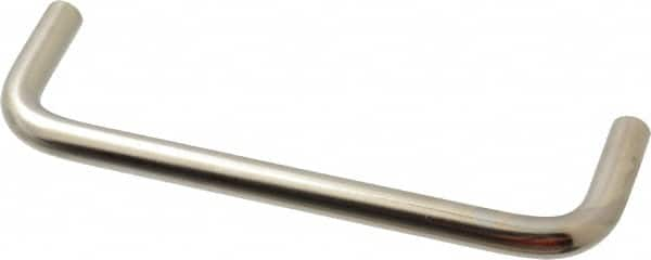 Amatom Electronic Hardware - 4-7/8" Long x 1-1/2" High, Round Handle - Nickel Plated, Brass, 4-9/16" Center to Center - A1 Tooling