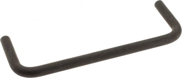 Amatom Electronic Hardware - 4-1/4" Long x 1-1/2" High, Round Handle - Black Oxide Finish, Stainless Steel, 4" Center to Center - A1 Tooling