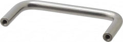 Amatom Electronic Hardware - 4-3/8" Long x 2" High, Round Handle - Clear Passivated, Stainless Steel, 4" Center to Center - A1 Tooling