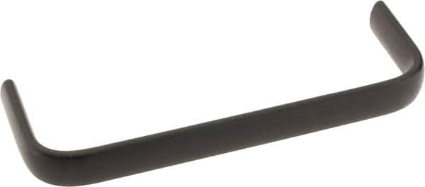 Amatom Electronic Hardware - 6-9/32" Long x 0.63" Wide x 2" High, Oval Handle - Black Oxide Finish, Stainless Steel, 6" Center to Center - A1 Tooling