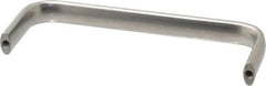 Amatom Electronic Hardware - 6-9/32" Long x 0.63" Wide x 2" High, Oval Handle - Clear Passivated, Stainless Steel, 6" Center to Center - A1 Tooling