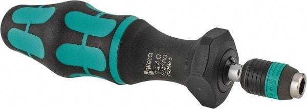 Wera - 1 Piece, 0.3 to 1.2 N/m, Adjustable Torque Limiting Screwdriver - 6" OAL, 1/4" Drive, 0.05" Graduation - A1 Tooling