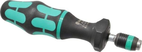 Wera - 1 Piece, 1.2 to 3 N/m, Adjustable Torque Limiting Screwdriver - 6" OAL, 1/4" Drive, 0.1" Graduation - A1 Tooling