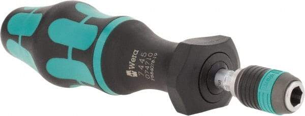 Wera - 1 Piece, 2-1/2 to 11-1/2 In/Lb, Adjustable Torque Limiting Screwdriver - 6" OAL, 1/4" Drive, 0.5 In/Lb Graduation - A1 Tooling