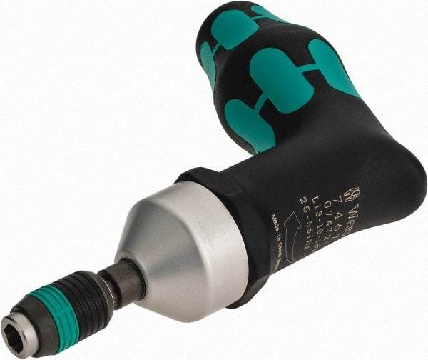 Wera - 1 Piece, 25 to 55 In/Lb, Preset Torque Limiting Screwdriver - 1/4" Drive - A1 Tooling