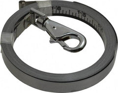 Lufkin - 25' x 1/2", 1/8 D1 Graduation, Tape Measure Replacement Blade - Steel, Chrome & Nickel Finish - A1 Tooling