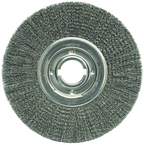 12" Diameter - 2" Arbor Hole - Crimped Steel Wire Straight Wheel - A1 Tooling