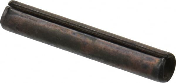 Value Collection - 1/16" Diam x 3/8" Long Slotted Spring Pin - Grade 1070-1090 Alloy Steel, Black Oxide Finish - A1 Tooling