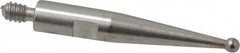 TESA Brown & Sharpe - 1mm Ball Diam, Carbide, Ball Test Indicator Contact Point - 1/2" Contact Point Length, Use with Brown & Sharpe BesTest 599 Series - A1 Tooling