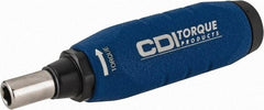 CDI - 1 Piece, 3/8 to 2 In/Lb, Female Hex Preset Torque Limiting Screwdriver - 4.2" OAL, 1/4" Drive - A1 Tooling