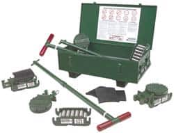 50 Ton 15 Piece ERS Deluxe Kit 10-3/8 Inches Long x 5-1/2 Inches Wide x 3-3/8 Inches High, Kit Contains 1 Steel Storage Case, 2 KDH 48 E Steering Handles, 4 12.5-ERS Steel Rollers, 4 Preload Pads, 4 T-12.5 LD ERS Swivel Tops