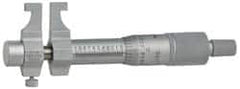 Mitutoyo - 25 to 50 mm Range, Carbide Satin Chrome Coated, Mechanical Inside Caliper Micrometer - 0.001 Inch Graduation, 0.01 mm Graduation, 0.006 mm Accuracy - A1 Tooling