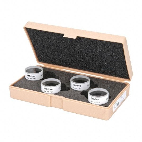 Mitutoyo - Micrometer Optical Parallels - 0 to 1mm, Use with Micrometers - A1 Tooling