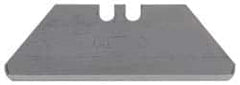 Stanley - 100 Piece Carbon Steel Utility Knife Blade - 1-7/8" OAL, 0.024" Blade Thickness - A1 Tooling