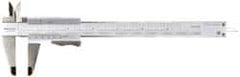 Mitutoyo - 0 to 8" Stainless Steel Vernier Caliper - 0.02mm Graduation, 50mm Jaw Depth, 0.03mm Accuracy - A1 Tooling