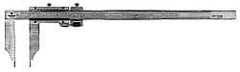 Mitutoyo - 0 to 30" Stainless Steel Vernier Caliper - 0.02mm Graduation, 200mm Jaw Depth, 0.08mm Accuracy - A1 Tooling