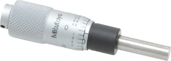 Mitutoyo - 1/2 Inch, 0.5118 Inch Thimble, 0.1969 Inch Diameter x 17.5mm Long Spindle, Mechanical Micrometer Head - A1 Tooling