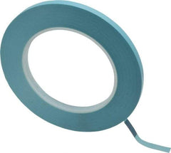 3M - 1/4" Wide x 60 Yd Long Blue Polypropylene Film Masking Tape - Series 215, 4.8 mil Thick, 15 In/Lb Tensile Strength - A1 Tooling