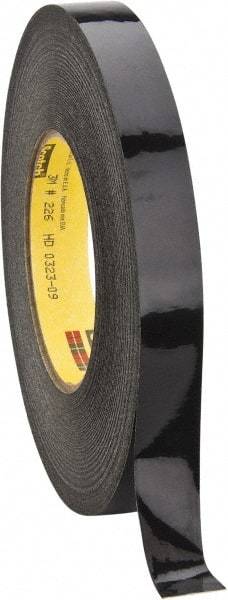 3M - 3/4" Wide x 60 Yd Long Black Crepe Paper Masking Tape - Series 226, 10.6 mil Thick, 34 In/Lb Tensile Strength - A1 Tooling