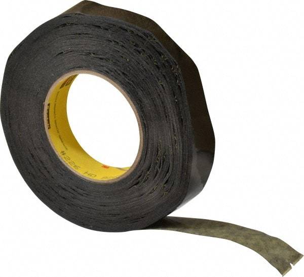 3M - 1" Wide x 60 Yd Long Black Crepe Paper Masking Tape - Series 226, 10.6 mil Thick, 34 In/Lb Tensile Strength - A1 Tooling