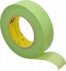 3M - 1-1/2" Wide x 60 Yd Long Green Paper Masking Tape - Series 401+/233+, 6.7 mil Thick, 25 In/Lb Tensile Strength - A1 Tooling