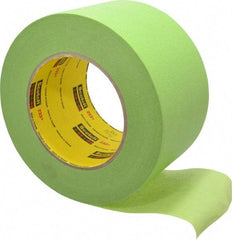 3M - 3" Wide x 60 Yd Long Green Paper Masking Tape - Series 401+/233+, 6.7 mil Thick, 25 In/Lb Tensile Strength - A1 Tooling