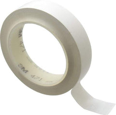 3M - White Solid Color Vinyl Tape - 1" Wide x 108' Long x 5.2 mil Thick, General Traffic - A1 Tooling