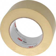 3M - 2" Wide x 60 Yd Long Tan Paper Masking Tape - Series 2308, 5.3 mil Thick, 22 In/Lb Tensile Strength - A1 Tooling