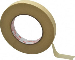 3M - 3/4" Wide x 60 Yd Long Tan Paper Masking Tape - Series 2380, 7.2 mil Thick, 28 In/Lb Tensile Strength - A1 Tooling